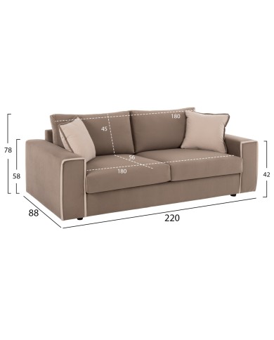ΣΕΤ ΣΑΛΟΝΙ 2 ΤΜΧ HOME ΥΦΑΣΜΑ ΑΛΕΚΙΑΣΤΟ ΜΠΕΖ-ΚΑΦΕ HM3235.03