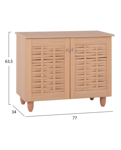 ΠΑΠΟΥΤΣΟΘΗΚΗ-ΝΤΟΥΛΑΠΙ CASSIOPE HM2208.09 ΜΕΛΑΜΙΝΗ ΣΕ ΧΡΩΜΑ ΦΥΣΙΚΟ 77Χ34Χ63.5Yεκ.