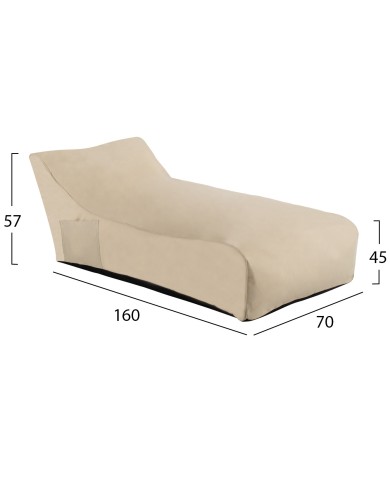 ΠΟΥΦ ALOK HM5806.01 ΜΠΕΖ ΜΕ UV PROTECTION 70x160x45-57Y εκ.
