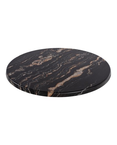 ΕΠΙΦΑΝΕΙΑ ΤΡΑΠΕΖΙΟΥ Φ60Χ2.5εκ. 5787 WERZALIT BLACK GOLD MARBLE HM5227.15