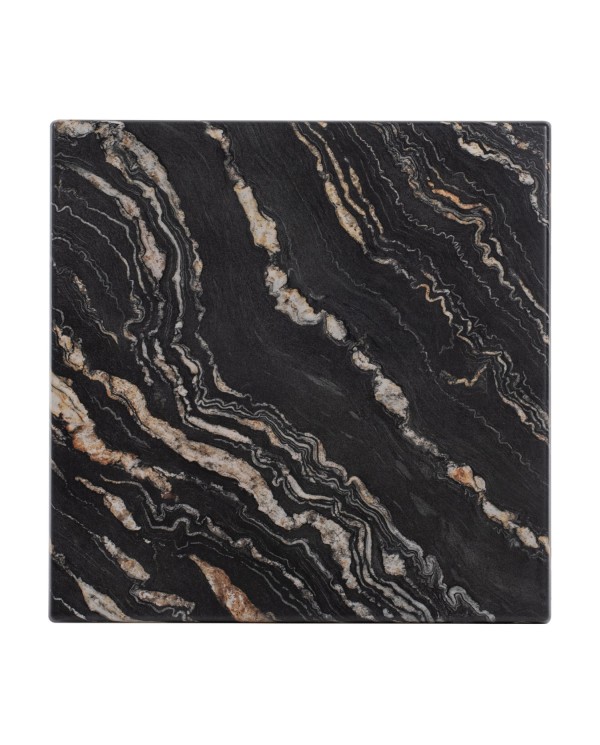 ΕΠΙΦΑΝΕΙΑ ΤΡΑΠΕΖΙΟΥ WERZALIT 70Χ70Χ3.5εκ.BLACK GOLD MARBLE HM5230.15