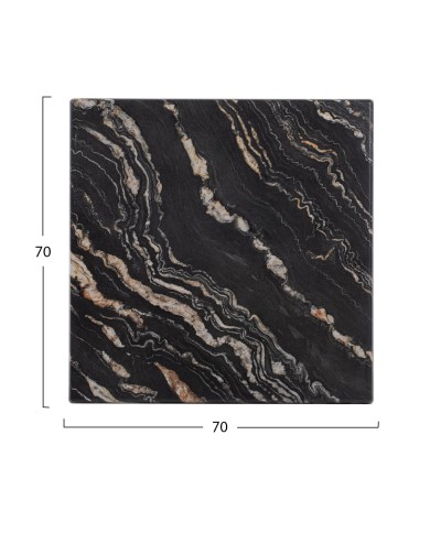 ΕΠΙΦΑΝΕΙΑ ΤΡΑΠΕΖΙΟΥ WERZALIT 70Χ70Χ3.5εκ.BLACK GOLD MARBLE HM5230.15