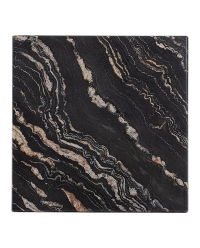 ΕΠΙΦΑΝΕΙΑ ΤΡΑΠΕΖΙΟΥ WERZALIT 80Χ80Χ3.5εκ. BLACK GOLD MARBLE HM5231.15