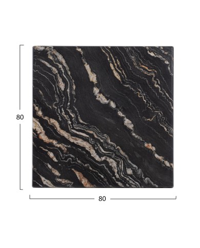 ΕΠΙΦΑΝΕΙΑ ΤΡΑΠΕΖΙΟΥ WERZALIT 80Χ80Χ3.5εκ. BLACK GOLD MARBLE HM5231.15