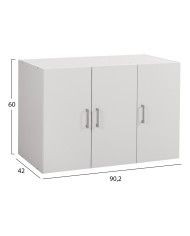 ΠΑΤΑΡΙ 3ΦΥΛΛΗΣ ΝΤΟΥΛΑΠΑΣ ΜΕΛΑΜΙΝΗΣ ALIVIA HM351.05 ΣΕ ΧΡΩΜΑ ΛΕΥΚΟ 90,2x42x60Yεκ.