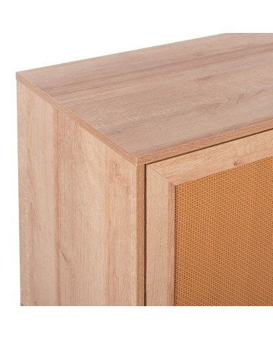 ΜΠΟΥΦΕΣ ΜΕΛΑΜΙΝΗΣ COLM- ΣΥΝΘ. RATTAN ΣΤΙΣ ΠΟΡΤΕΣ HM9220.11 120Χ39Χ70Υεκ.