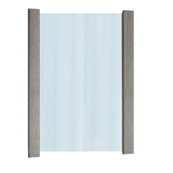 Καθρέπτης με 2 πήχες σταχτί