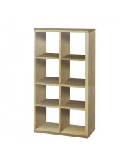 Κυβική βιβλιοθήκη 2x4 75cm δρυς