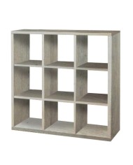 Κυβική βιβλιοθήκη 3x3 110cm σταχτί