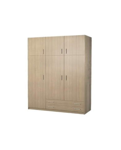 Ντουλάπα τρίφυλλη με πατάρι 150x240x60 δρυς