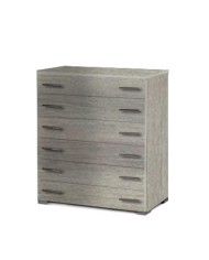 Συρταριέρα 6 συρτ. 90cm σταχτί