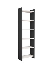 ΒΙΒΛΙΟΘΗΚΗ CLASSIKER HM9226.13 ΜΕΛΑΜΙΝΗΣ ΓΚΡΙ-ΛΕΥΚΟ 48,5x22x160Υεκ.
