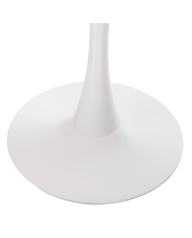 ΤΡΑΠΕΖΙ ΤΡΑΠΕΖΑΡΙΑΣ ROLLO HM9421.01 ΣΤΡΟΓΓΥΛΟ WHITE MARBLE Φ90x74Y εκ.