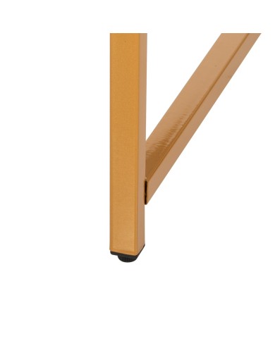 ΤΡΑΠΕΖΙ ΣΑΛΟΝΙΟΥ HM9420.01 WHITE MARBLE ΜΕΛΑΜΙΝΗ-ΧΡΥΣΗ ΜΕΤΑΛΛΙΚΗ ΒΑΣΗ Φ80x48,5Yεκ.