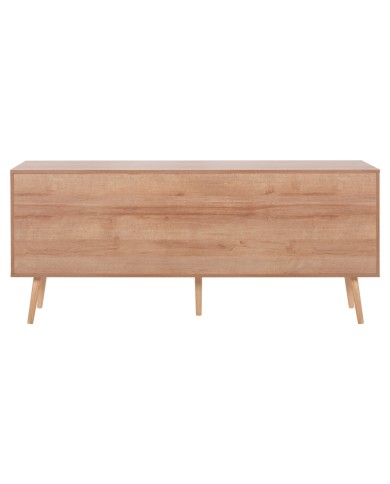 ΜΠΟΥΦΕΣ COLM HM9440.11 ΜΕΛΑΜΙΝΗΣ & ΣΥΝΘΕΤΙΚΟ RATTAN ΣΤΙΣ 4 ΠΟΡΤΕΣ 160x39,5x71Yεκ.