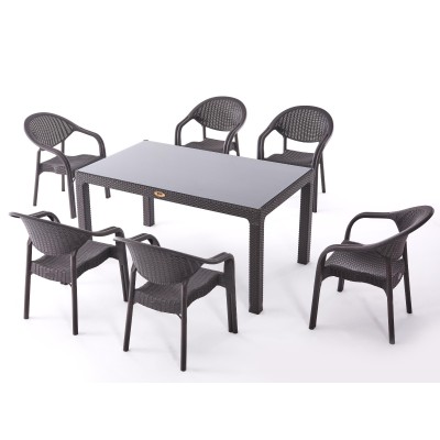 Σετ τραπεζαρία κήπου 7 τεμ...