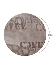 ΕΠΙΦΑΝΕΙΑ ΤΡΑΠΕΖΙΟΥ 710 WERZALIT Φ70  ΣΕ COFFEE BROWN ΧΡΩΜΑ HM5228.06