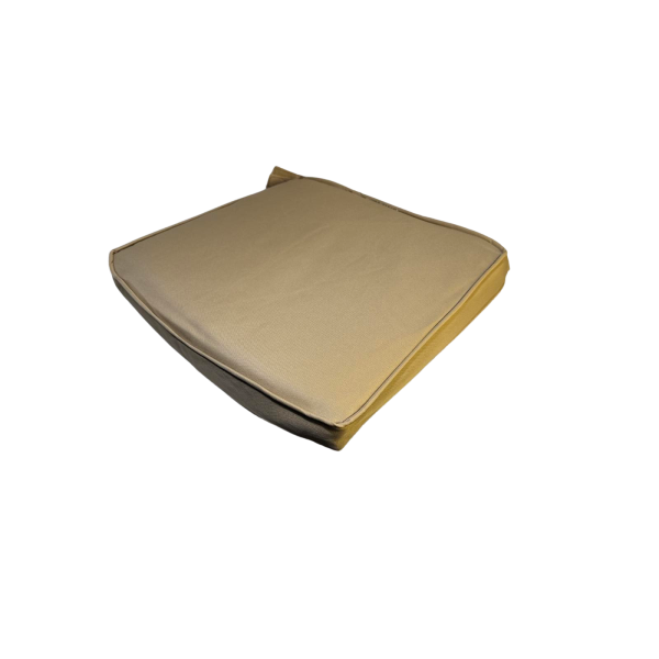 Μαξιλάρι αδιάβροχο μπεζ της άμμου για πολυθρόνα εξωτερικού χώρου πλενωμενο με δεσίματα 47x44x6εκ