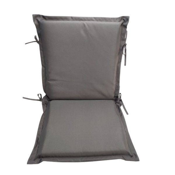 Μαξιλάρι εξωτερικού χώρου από αδιάβροχο ύφασμα πλενωμενα σε χρώμα γκρι 41/49*46*5 εκ