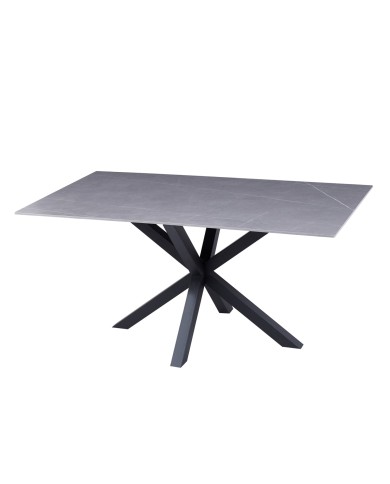 ΤΡΑΠΕΖΙ ΣΑΛΟΝΙΟΥ HM9470.05 GREY MARBLE-ΜΑΥΡΗ ΜΕΤΑΛ.ΒΑΣΗ 120x60x45,5Yεκ.