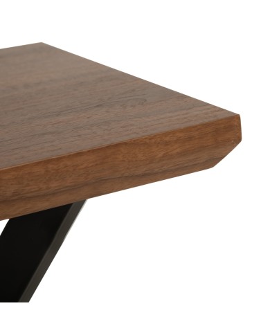 ΒΟΗΘΗΤΙΚΟ ΤΡΑΠΕΖΑΚΙ ΣΑΛΟΝΙΟΥ HM9471.02 MDF ΜΕ ΚΑΠΛΑΜΑ ΑΠΟ ΞΥΛΟ ΚΑΡΥΔΙΑΣ-ΜΕΤΑΛ.ΒΑΣΗ 50x50x58Υεκ.