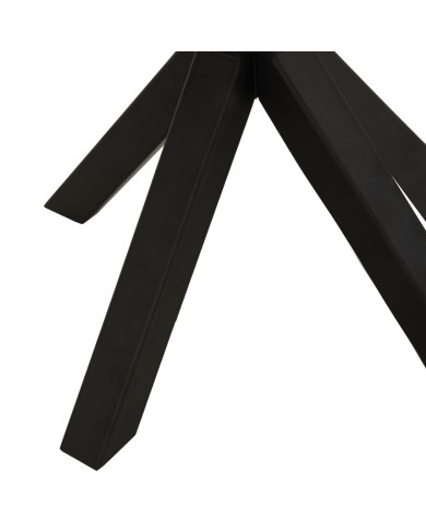 ΒΟΗΘΗΤΙΚΟ ΤΡΑΠΕΖΑΚΙ ΣΑΛΟΝΙΟΥ HM9471.02 MDF ΜΕ ΚΑΠΛΑΜΑ ΑΠΟ ΞΥΛΟ ΚΑΡΥΔΙΑΣ-ΜΕΤΑΛ.ΒΑΣΗ 50x50x58Υεκ.