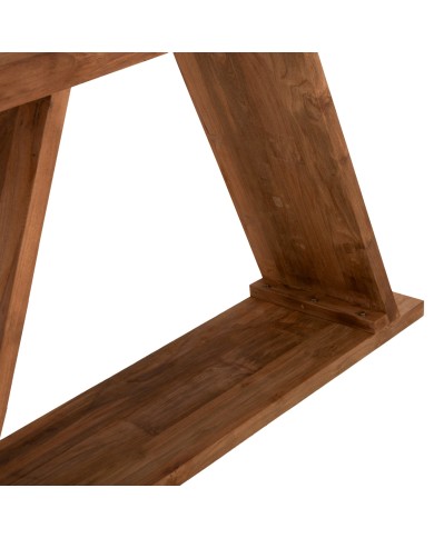 ΚΟΝΣΟΛΑ ΑΠΟ ΞΥΛΟ ΤΕΑΚ ΦΥΣΙΚΟ ΧΡΩΜΑ HM9555 220x50x90Υεκ.