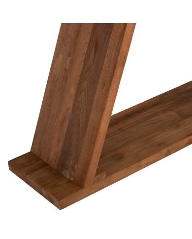 ΚΟΝΣΟΛΑ ΑΠΟ ΞΥΛΟ ΤΕΑΚ ΦΥΣΙΚΟ ΧΡΩΜΑ HM9555 220x50x90Υεκ.