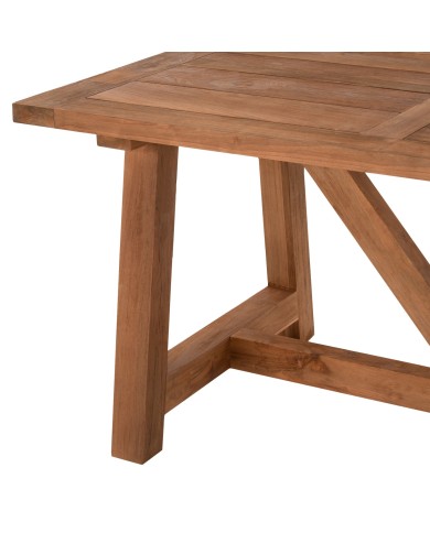 ΤΡΑΠΕΖΙ ΤΡΑΠΕΖΑΡΙΑΣ HM7922 PLUTON RECYCLED TEAK ΣΕ ΦΥΣΙΚΟ ΧΡΩΜΑ 200X100X75Yεκ.