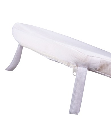 ΜΑΞΙΛΑΡΙ TIFFANYS HM8058.41FC ΜΕ ΥΦΑΣΜΑ WATER REPELLENT ΛΕΥΚΟ 38,5x37Χ2.5Υεκ.