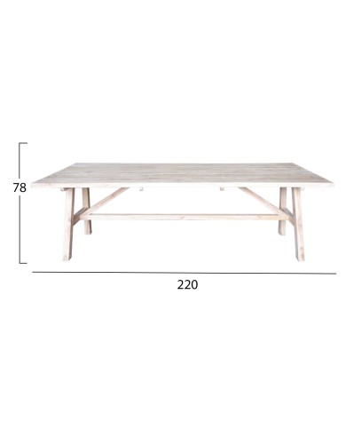 ΤΡΑΠΕΖΙ GROOVE HM9390.01 ΑΠΟ ΞΥΛΟ ΜΑΣΙΦ ΤΕΑΚ 220X100X78Υεκ.