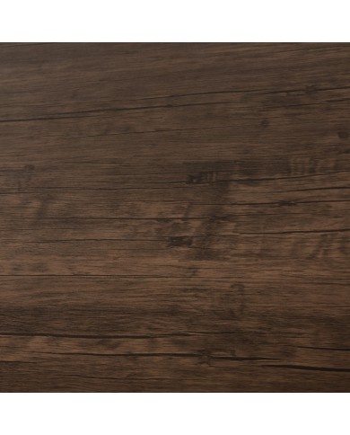 ΤΡΑΠΕΖΙ ΤΡΑΠΕΖΑΡΙΑΣ GOOSE HM9532 MDF ΚΑΡΥΔΙ-ΜΑΥΡΟ ΜΕΤΑΛΛΟ 120X80Χ75Yεκ.