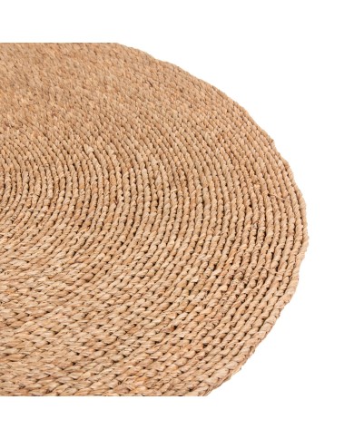 ΧΑΛΙ ΣΤΡΟΓΓΥΛΟ CRATER HM7848 MENDONG GRASS ΣΕ ΦΥΣΙΚΟ ΧΡΩΜΑ Φ120εκ.