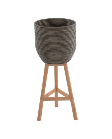 ΓΛΑΣΤΡΑ ΑΠΟ RATTAN ΚΑΙ BAMBOO HM7815 31x30x80Yεκ. ΦΥΣΙΚΟ - ΠΡΑΣΙΝΟ