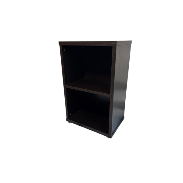 Βιβλιοθήκη στήλη γραφείου σε βέγκε χρώμα με 2 θέσεις για τα αντικείμενα σας, διαστάσεων 43x30x67εκ.