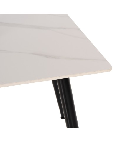 ΤΡΑΠΕΖΙ ΤΡΑΠΕΖΑΡΙΑΣ SINTERED STONE TOM HM8588.02 WHITE MARBLE 160x90x76Y εκ.