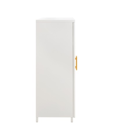 ΜΕΤΑΛΛΙΚΟ ΝΤΟΥΛΑΠΙ ΒΙΤΡΙΝΑ CARIL HM9571.02 ΛΕΥΚΟ 80x37-40x102Yεκ.