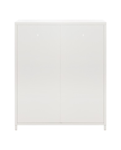 ΜΕΤΑΛΛΙΚΟ ΝΤΟΥΛΑΠΙ ΒΙΤΡΙΝΑ CARIL HM9571.02 ΛΕΥΚΟ 80x37-40x102Yεκ.