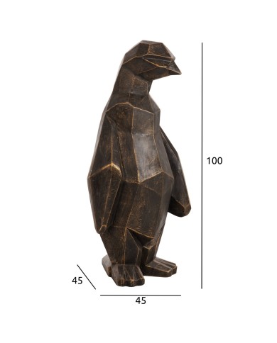 ΔΙΑΚΟΣΜΗΤΙΚΟ ΔΑΠΕΔΟΥ PENGUIN HM7914 GRC ΣΕ ΜΑΥΡΗ ΠΑΤΙΝΑ ΜΕ ΧΡΥΣΕΣ ΛΕΠΤΟΜΕΡΕΙΕΣ 45x45x100Y εκ.