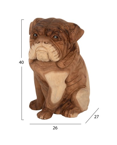 ΔΙΑΚΟΣΜΗΤΙΚΟ ΔΑΠΕΔΟΥ DOZER BULLDOG ΞΥΛO SUAR ΣΕ ΦΥΣΙΚΟ ΧΡΩΜΑ HM7924 26x27x40Y εκ.