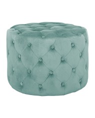 ΣΚΑΜΠΟ KASSIE ΦΥΣΤΙΚΙ ΒΕΛΟΥΔΟ ΤΥΠΟΥ CHESTERFIELD HM8406.07 Φ60X43Υ εκ.