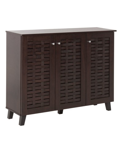 ΠΑΠΟΥΤΣΟΘΗΚΗ-ΝΤΟΥΛΑΠΙ PRODY HM9610.01 ΜΕΛΑΜΙΝΗ WENGE 3 ΠΟΡΤΕΣ 115x34x89Υεκ.