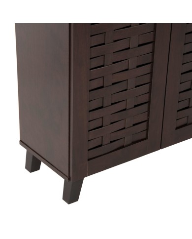 ΠΑΠΟΥΤΣΟΘΗΚΗ-ΝΤΟΥΛΑΠΙ PRODY HM9610.01 ΜΕΛΑΜΙΝΗ WENGE 3 ΠΟΡΤΕΣ 115x34x89Υεκ.