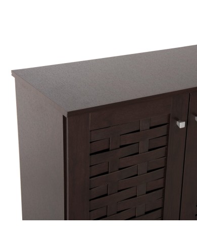 ΠΑΠΟΥΤΣΟΘΗΚΗ-ΝΤΟΥΛΑΠΙ PRODY HM9610.01 ΜΕΛΑΜΙΝΗ WENGE 3 ΠΟΡΤΕΣ 115x34x89Υεκ.