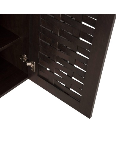 ΠΑΠΟΥΤΣΟΘΗΚΗ-ΝΤΟΥΛΑΠΙ PRODY HM9610.01 ΜΕΛΑΜΙΝΗ WENGE 3 ΠΟΡΤΕΣ 115x34x89Υεκ.