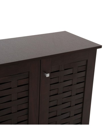 ΠΑΠΟΥΤΣΟΘΗΚΗ-ΝΤΟΥΛΑΠΙ PRODY HM9610.01 ΜΕΛΑΜΙΝΗ WENGE 3 ΠΟΡΤΕΣ 115x34x89Υεκ.