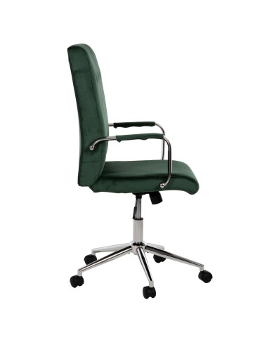 ΚΑΡΕΚΛΑ ΓΡΑΦΕΙΟΥ JOSEF HM1181.03 ΚΥΠΑΡΙΣΣΙ ΒΕΛΟΥΔΟ-INOX ΒΑΣΗ 58x61x105-113Yεκ.