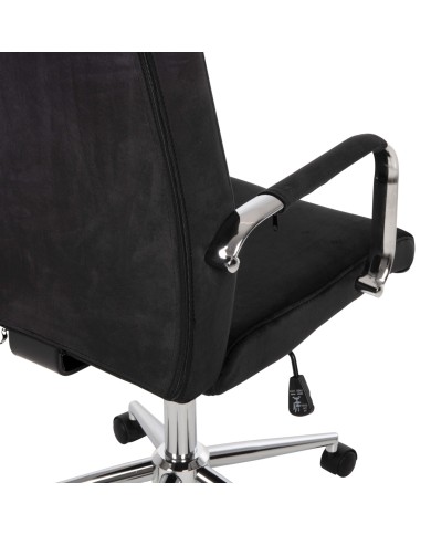 ΚΑΡΕΚΛΑ ΓΡΑΦΕΙΟΥ JOSEF HM1181.04 ΜΑΥΡΟ ΒΕΛΟΥΔΟ-INOX ΒΑΣΗ 58x61x105-113Yεκ.