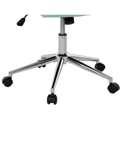 ΚΑΡΕΚΛΑ ΓΡΑΦΕΙΟΥ JOSEF HM1181.08 ΜΕΝΤΑ ΒΕΛΟΥΔΟ-INOX ΒΑΣΗ 58x61x105-113Yεκ.