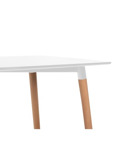 ΤΡΑΠΕΖΙ MINIMAL HM8581.01 ΛΕΥΚΟ MDF-ΠΟΔΙΑ ΟΞΙΑ ΣΕ ΦΥΣΙΚΟ ΧΡΩΜΑ- 120Χ60X74Υεκ.